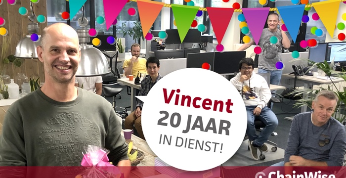 Vincent 20 jaar bij ChainWise! 