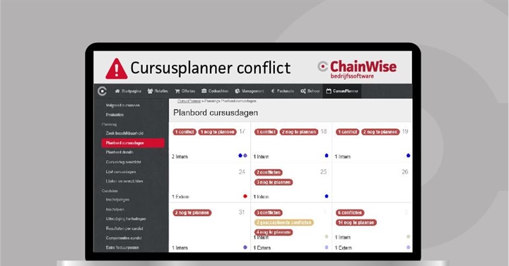 Cursusplanner conflicten